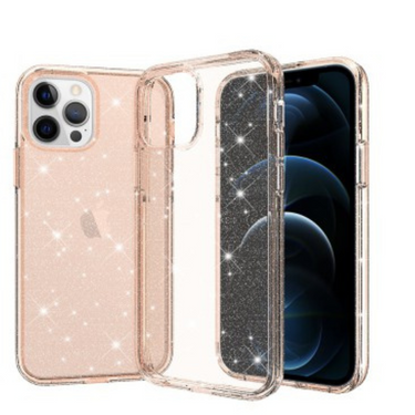 iPhone 12 Pro Max Compatible Case Cover With Ultimake Glitter Shockproof - Gold